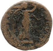 As - Vespasian VICTORIA AVGVST S C; Victory, Rome, 79 reverse image