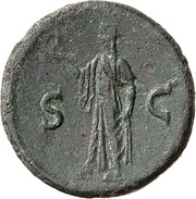 As - Titus S C; Spes, Rome, 79 reverse image