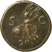 As - Titus S C; Victory, Rome, 79 reverse image