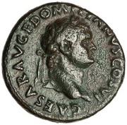 As - Domitian PAX AVGVST S C; Pax obverse image