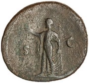 As - Domitian S C; Spes, Rome, 79 reverse image