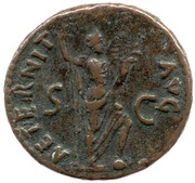 As - Titus AETERNIT AVG S C; Aeternitas, Rome, 80-81 reverse image