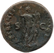 As - Titus AETERNIT AVGVST S C; Aeternitas, Rome, 80-81 reverse image
