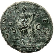 As - Titus GENI P R S C; Genius, Rome, 80-81 reverse image