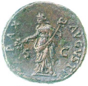 As - Titus PAX AVGVSTI S C; Pax, Rome, 80-81 reverse image