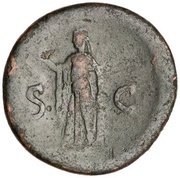 As - Titus S C; Spes, Rome, 80-81 reverse image