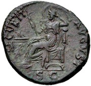 As - Titus SECVRIT AVGVST S C; Securitas, Rome, 80-81 reverse image