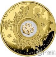 500 Francs Four-leaf clover; gold plated obverse image