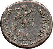 As - Titus VICTORIA AVGVST S C; Victory, Rome, 80-81 reverse image