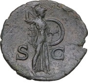 As - Domitian S C; Minerva, Rome, 80-81 reverse image
