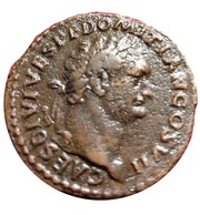 As - Domitian S C; Minerva obverse image