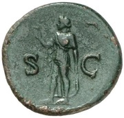 As - Domitian S C; Spes, Rome, 80-81 reverse image