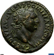 As - Domitian AEQVITAS AVGVST S C; Aequitas obverse image