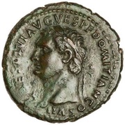 As - Domitian AEQVITAS AVGVST S C; Aequitas obverse image