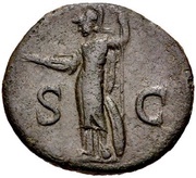 As - Domitian S C; Minerva, Rome, 80-81 reverse image