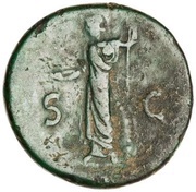 As - Domitian S C; Minerva, Rome, 80-81 reverse image