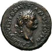 As - Domitian S C; Spes obverse image