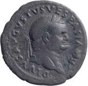 As - Vespasian S C; Spes obverse image