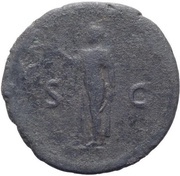 As - Vespasian S C; Spes, Rome, 80-81 reverse image