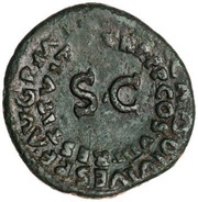 As - Tiberius IMP T CAES DIVI VESP F AVG P M TR P P P COS VIII RESTITVIT, Rome, 80-81 reverse image