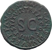As - Drusus Caesar IMP T CAES DIVI VESP F AVG P M TR P P P COS VIII RESTITVIT, Rome, 80-81 reverse image