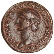 As - Germanicus IMP T CAES DIVI VESP F P M TR P P P COS VIII RESTITVIT obverse image