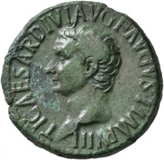 As - Tiberius IMP T CAES DIVI VESP F AVG RESTITVIT obverse image