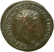As - Germanicus IMP T CAES DIVI VESP F AVG REST obverse image