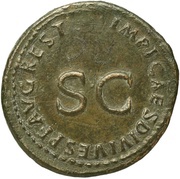 As - Germanicus IMP T CAES DIVI VESP F AVG REST, Rome, 80-81 reverse image