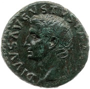 As - Augustus IMP T CAES AVG REST S C PROVIDENT obverse image