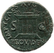As - Augustus IMP T CAES AVG REST S C PROVIDENT, Rome, 80-81 reverse image
