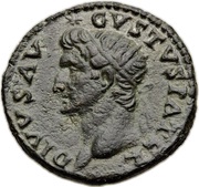 As - Augustus IMP T CAES AVG RESTITVIT S C obverse image