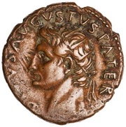 As - Augustus IMP T VESP AVG REST S C obverse image