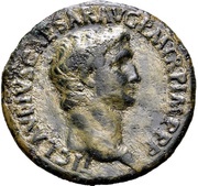 As - Claudius IMP T VESP AVG RES S C; Minerva obverse image