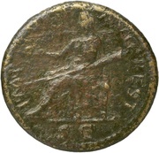 As - Titus IMP T VESP AVG REST S C; Ceres, Rome, 80-81 reverse image