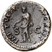As - Galba IMP T VESP AVG REST S C, Rome, 80-81 reverse image