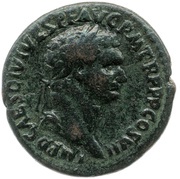 As - Domitian CERES AVGVST S C; Ceres obverse image