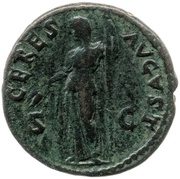 As - Domitian CERES AVGVST S C; Ceres, Rome, 81 reverse image