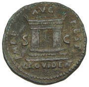 As - Augustus IMP D AVG REST PROVIDENT S C, Rome, 81-82 reverse image