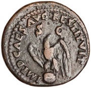 As - Augustus IMP D CAES AVG RESTITVIT S C, Rome, 81-82 reverse image