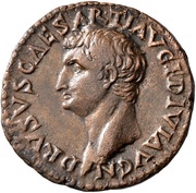 As - Drusus Caesar IMP D CAES DIVI VESP F AVG REST obverse image