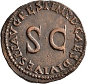 As - Drusus Caesar IMP D CAES DIVI VESP F AVG REST, Rome, 81-82 reverse image