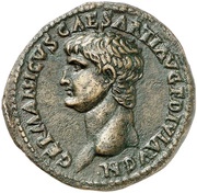 As - Germanicus IMP D CAES DIVI VESP F AVG REST obverse image