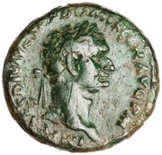 As - Domitian TR P COS VIII DES VIIII P P S C; Minerva obverse image