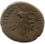 As TR P COS VIII DES VIIII P P S C; Minerva, Rome, 82 reverse image