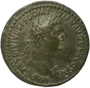 As - Domitian MONETA AVGVST S C; Moneta obverse image