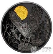 500 Francs Owl reverse image