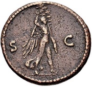 As - Domitian S C; Victory, Rome, 84 reverse image