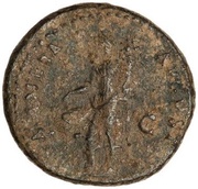As - Domitian MONETA AVGVST S C; Moneta, Rome, 84 reverse image