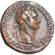 As - Domitian MONETA AVGVST S C; Moneta obverse image